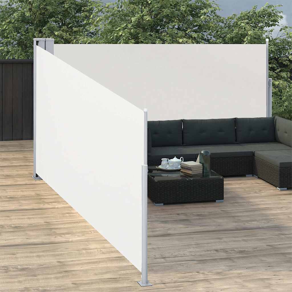 Retractable Side Awning Cream 170x1000 cm