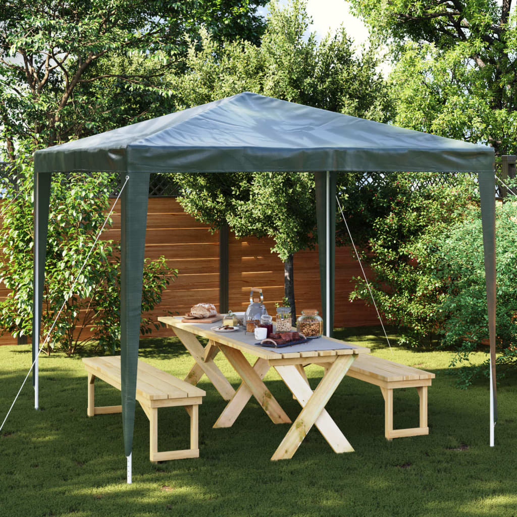 Professional Party Tent 2.5x2.5 m Green 90 g/m?