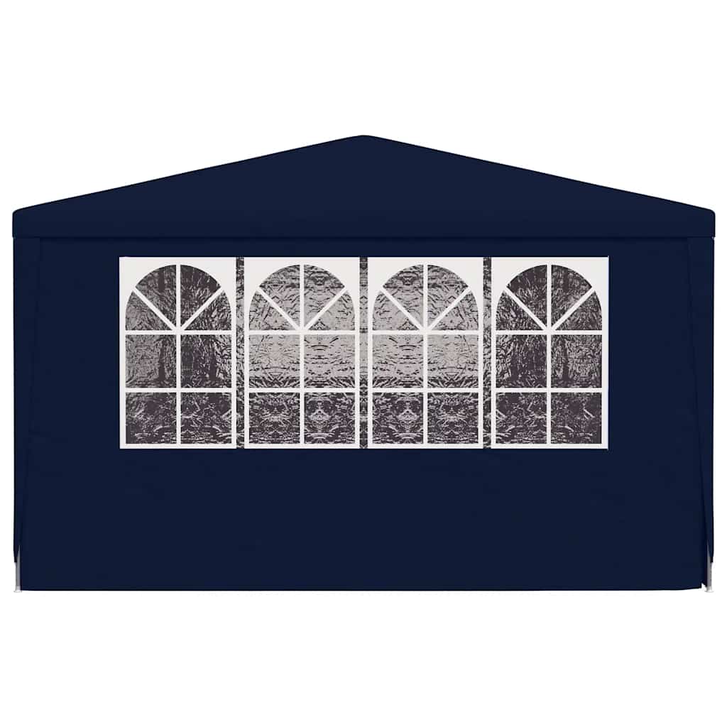 Professional Party Tent with Side Walls 4x9 m Blue 90 g/m²