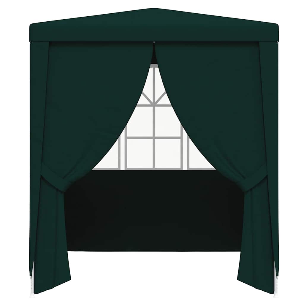 Professional Party Tent with Side Walls 2x2 m Green 90 g/m²