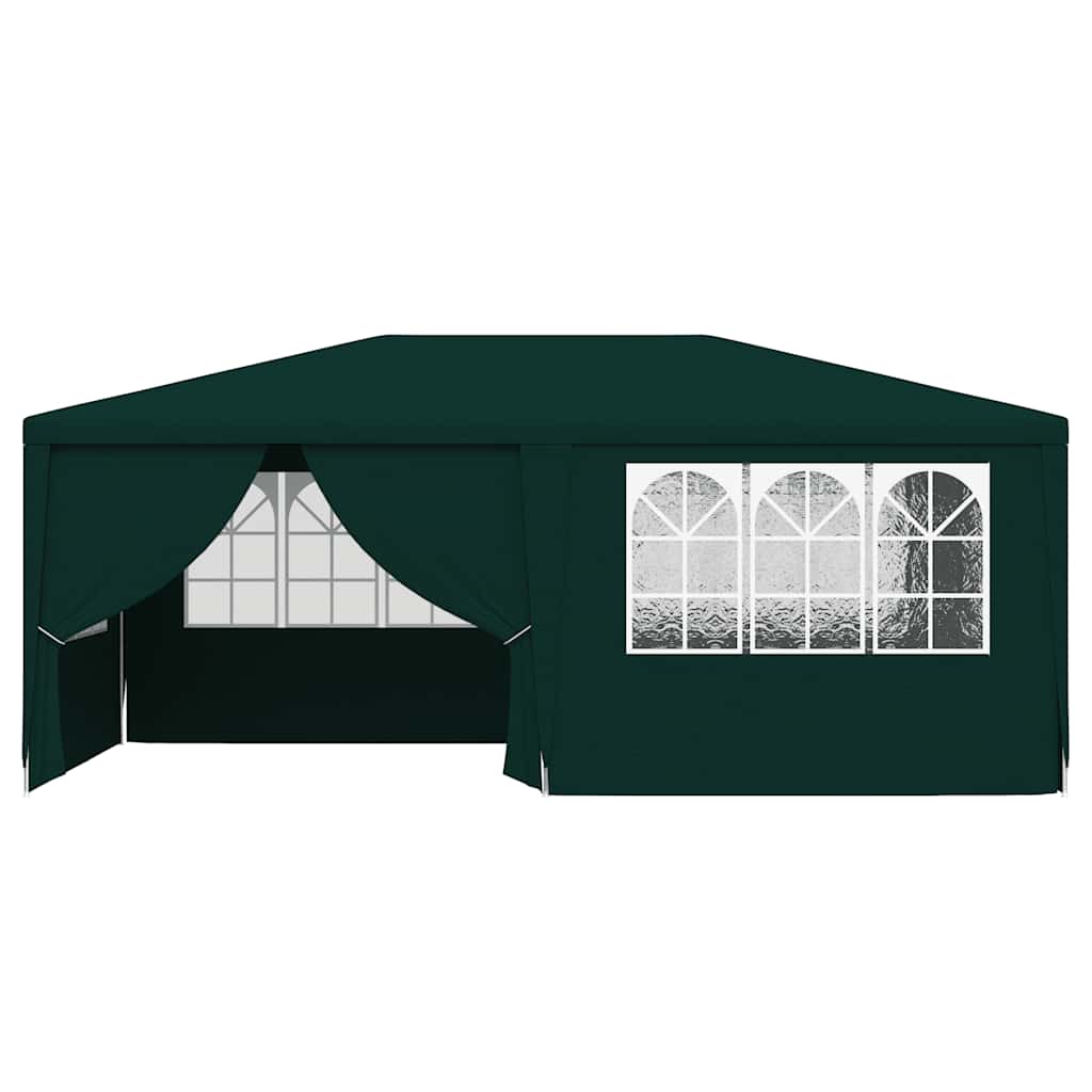 Professional Party Tent with Side Walls 4x6 m Green 90 g/m²