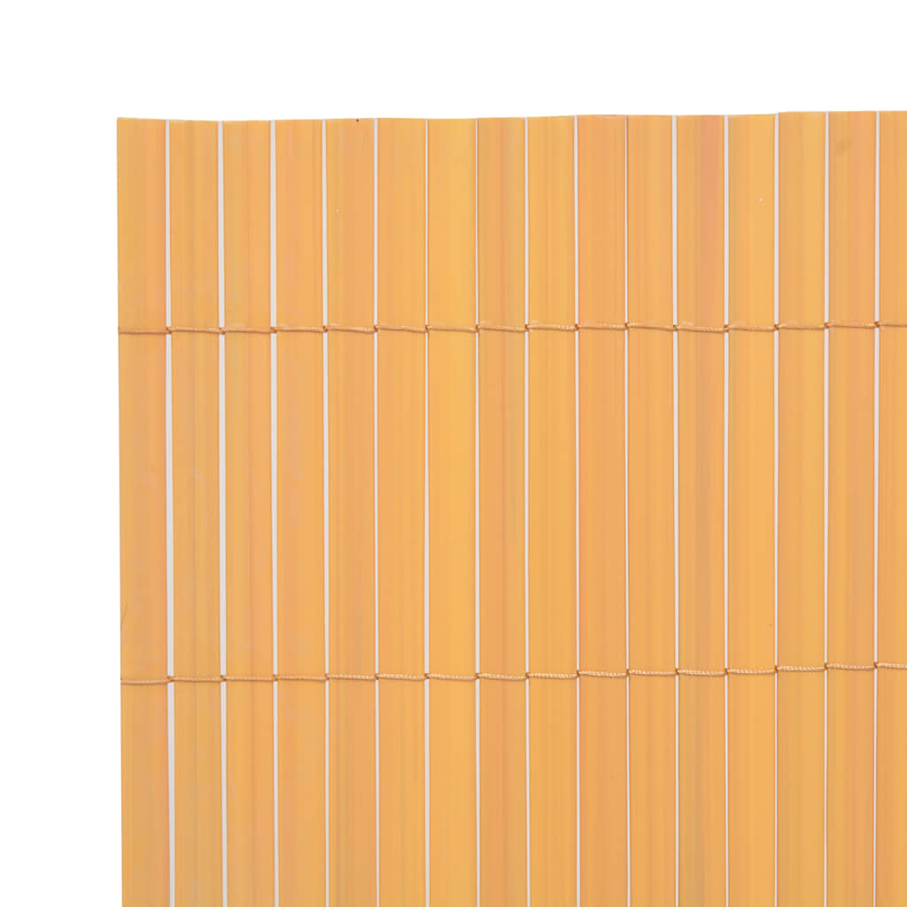 Double-Sided Garden Fence 170x500 cm Yellow