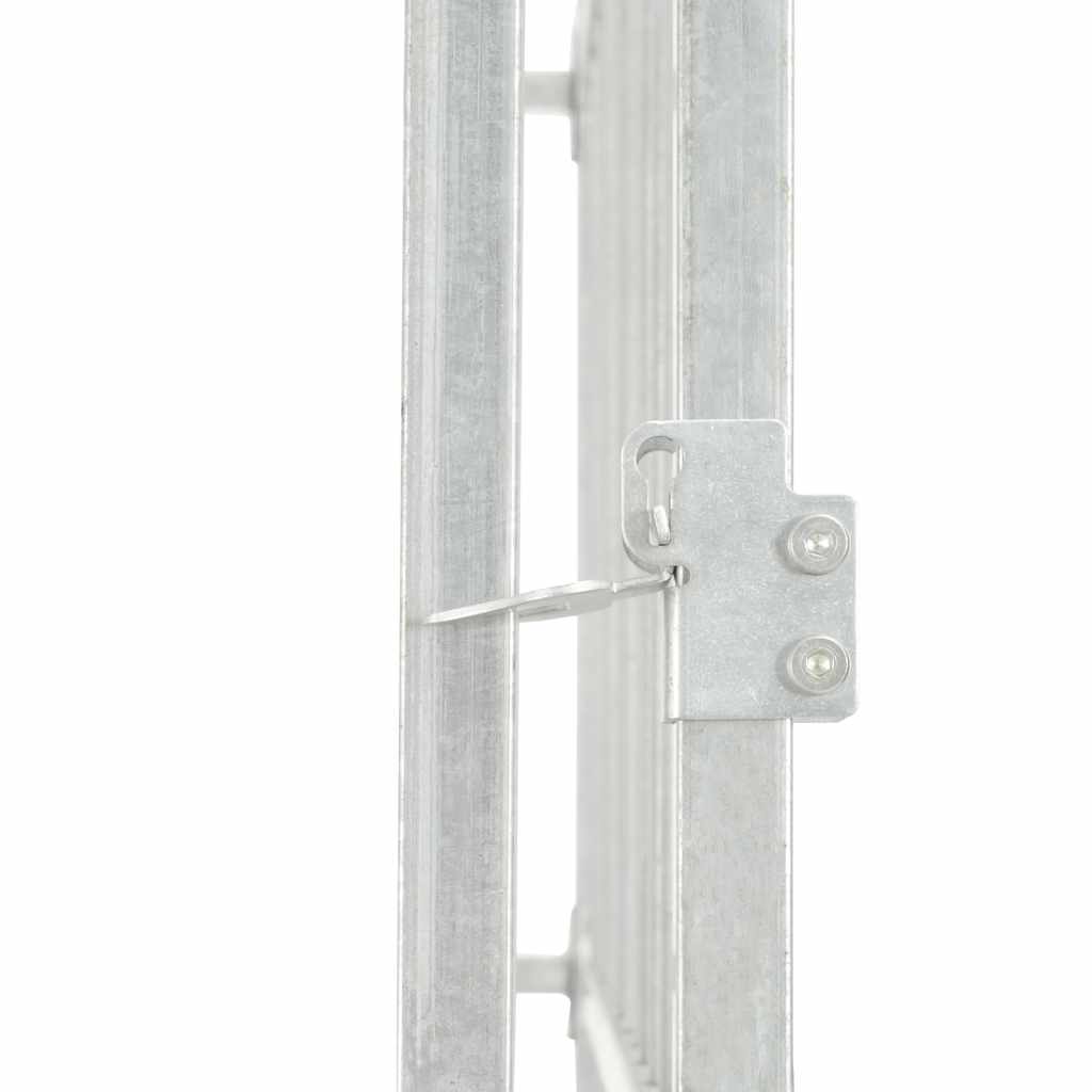 Outdoor Dog Kennel Galvanised Steel 760x760x185 cm