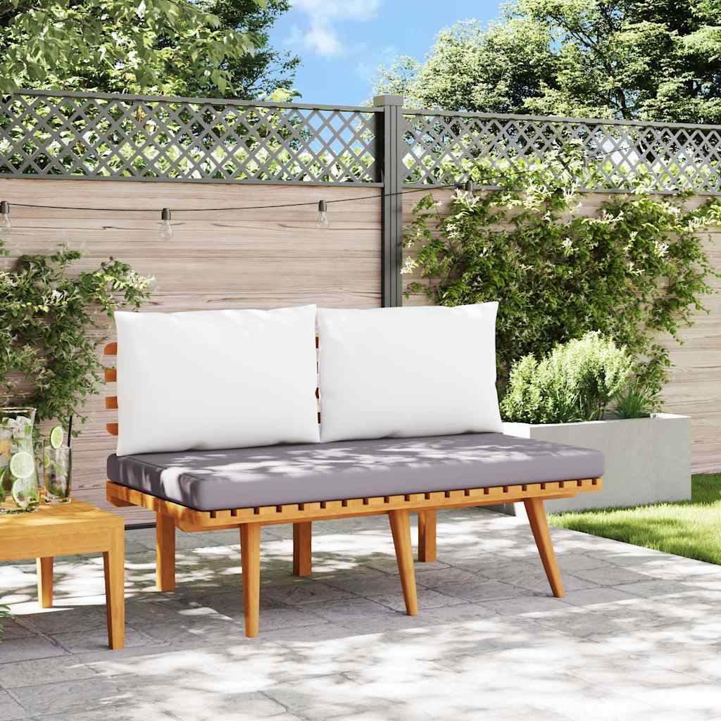 Garden Bench with Cushions 115 cm Solid Acacia Wood