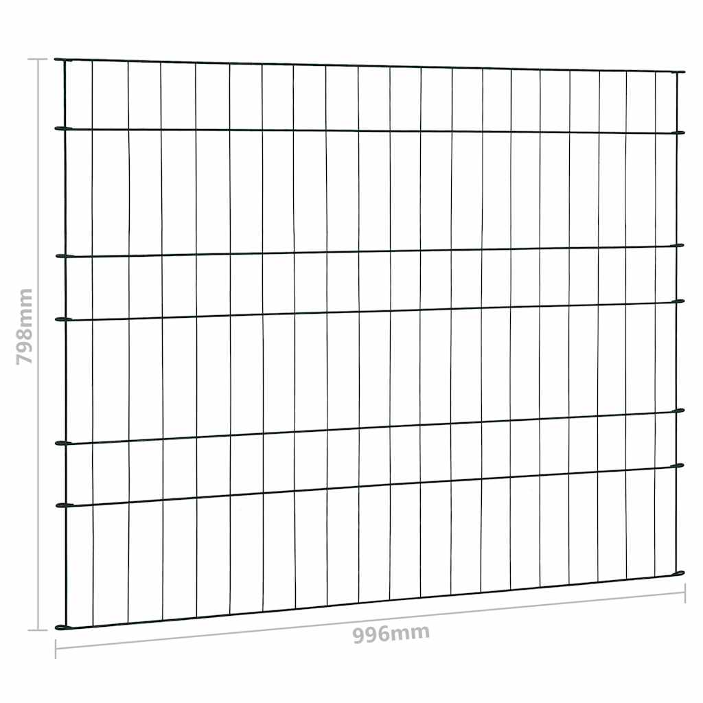 Garden Fence Set 99.6x79.8 cm Green