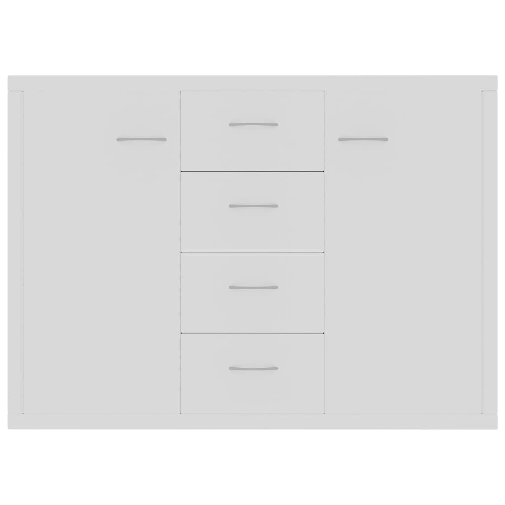 Sideboard White 88x30x65 cm Engineered Wood