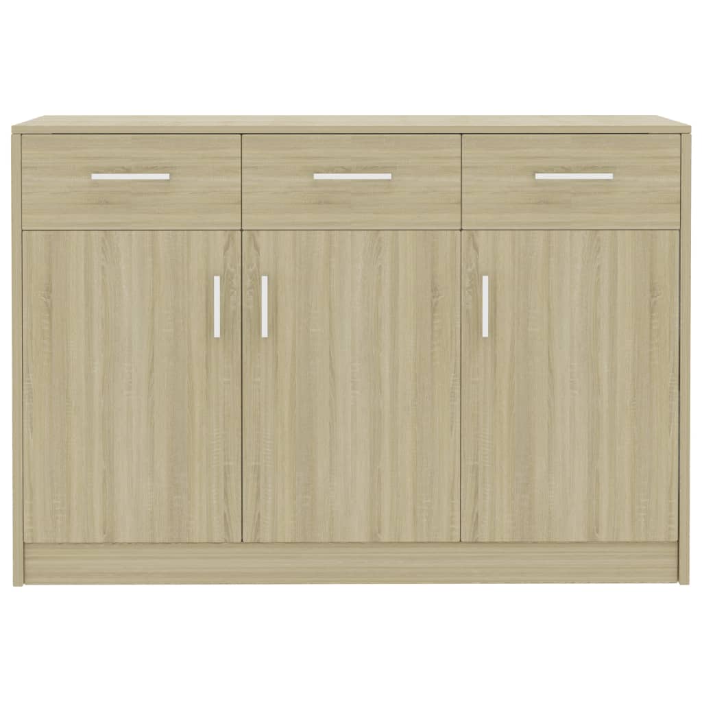 Sideboard Sonoma Oak 110x30x75 cm Engineered Wood