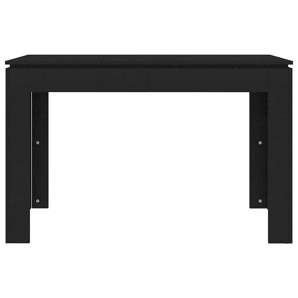 Dining Table Black 120x60x76 cm Engineered Wood