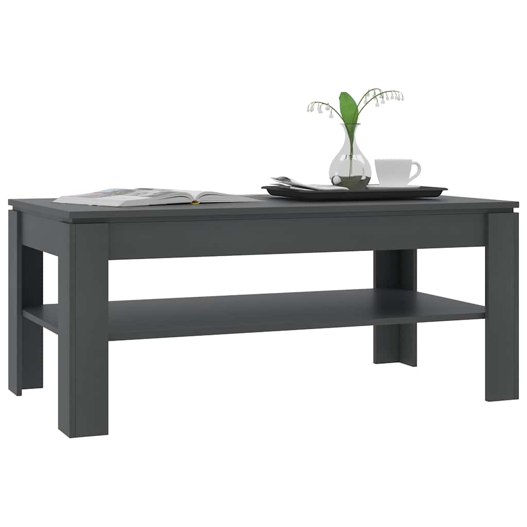 Coffee Table Grey 110x60x47 cm Engineered Wood