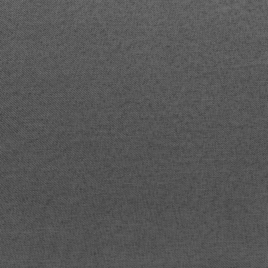 Sectional Footrest with Cushion Farbic Dark Grey
