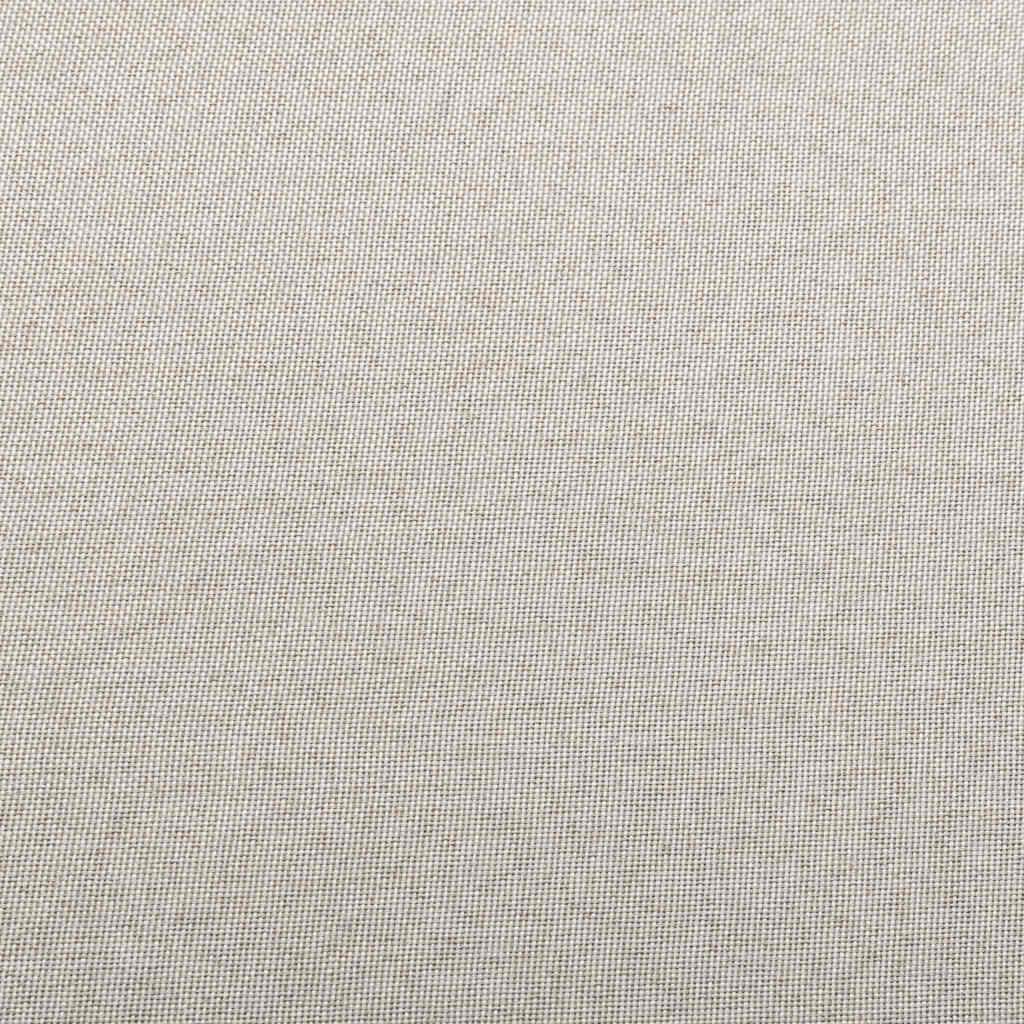 Sectional Middle Sofa with Cushion Fabric Cream