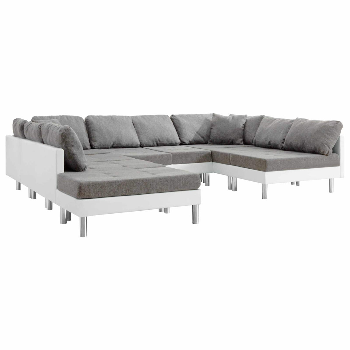 Sofa White Artificial Leather