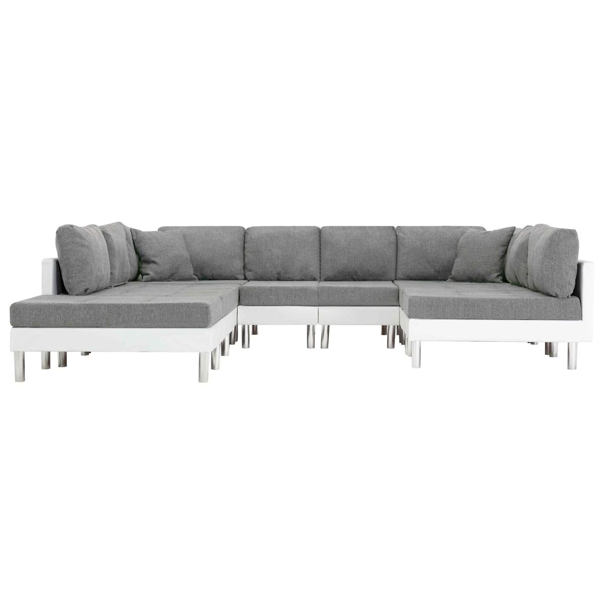 Sofa White Artificial Leather