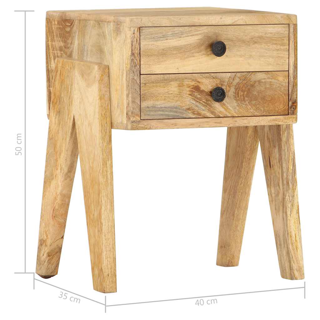 Bedside Cabinet 40x35x50 cm Solid Mango Wood