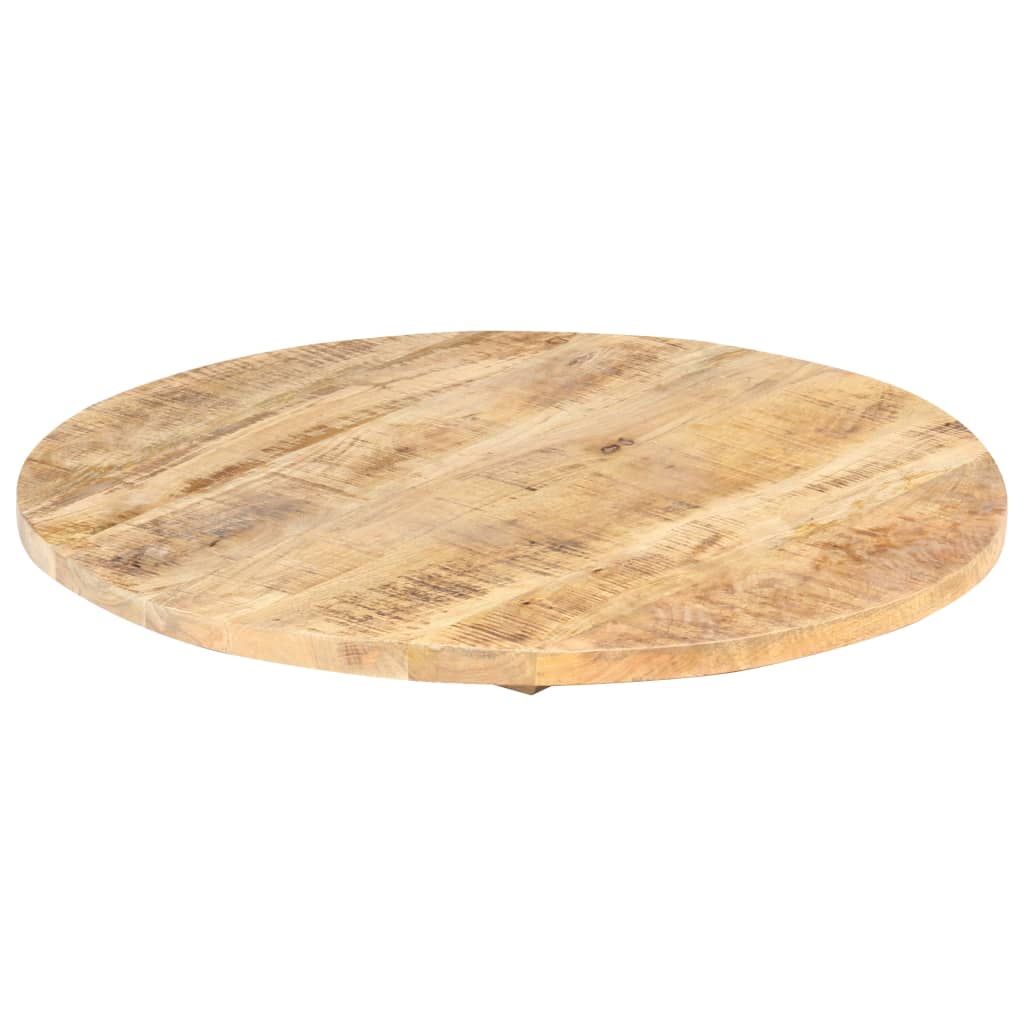 Table Top Solid Mango Wood Round 25-27 mm 60 cm