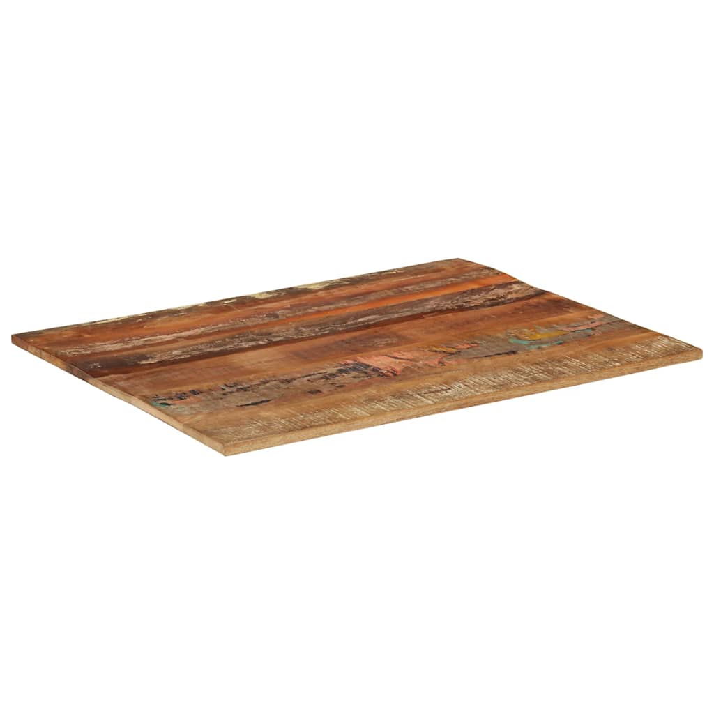 Rectangular Table Top 70x90 cm 15-16 mm Solid Wood Reclaimed