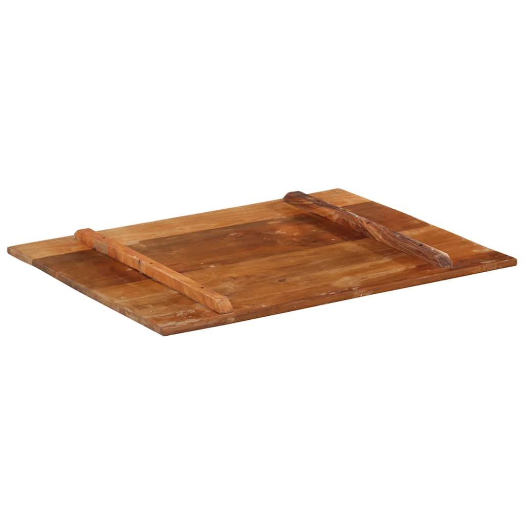 Rectangular Table Top 70x90 cm 15-16 mm Solid Wood Reclaimed