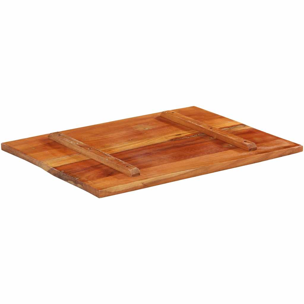 Rectangular Table Top 60x80 cm 25-27 mm Solid Wood Reclaimed