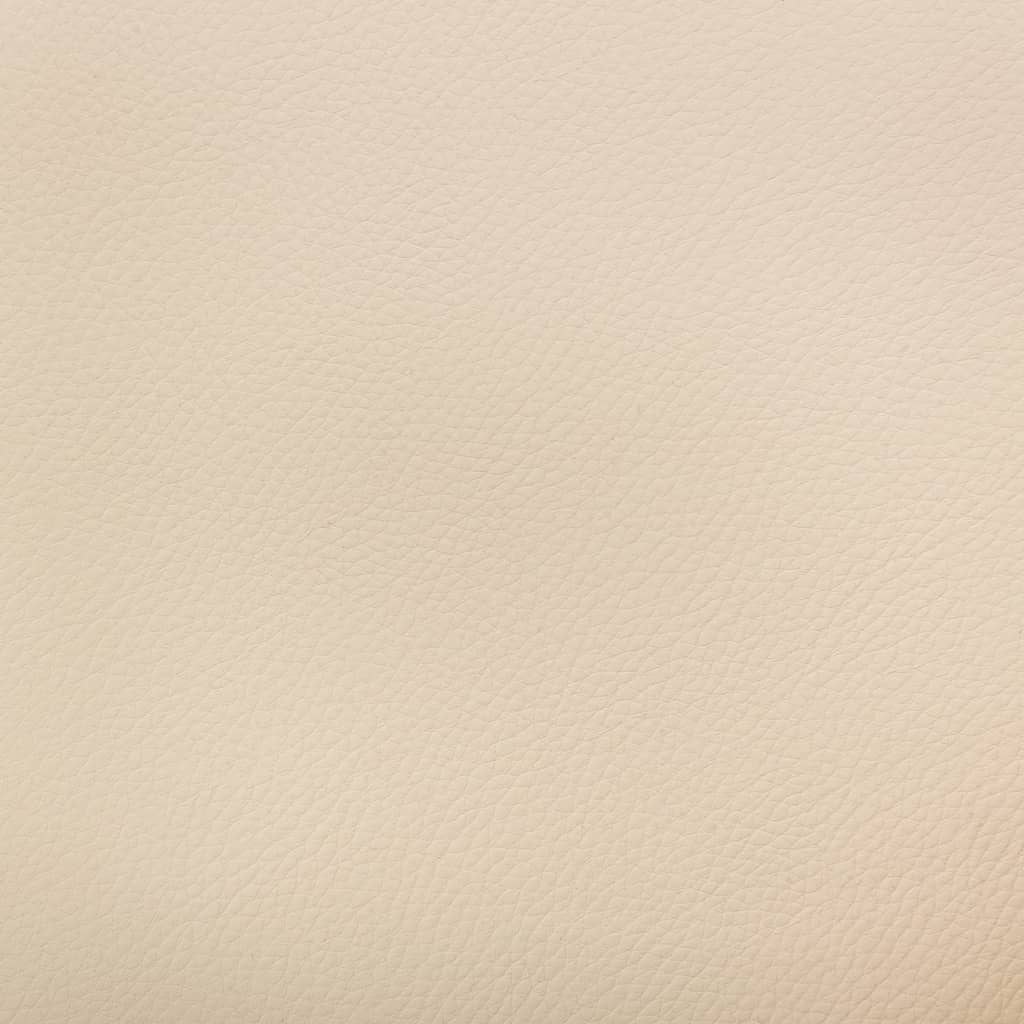 Swivel Dining Chair Cream Bent Wood and Faux Leather