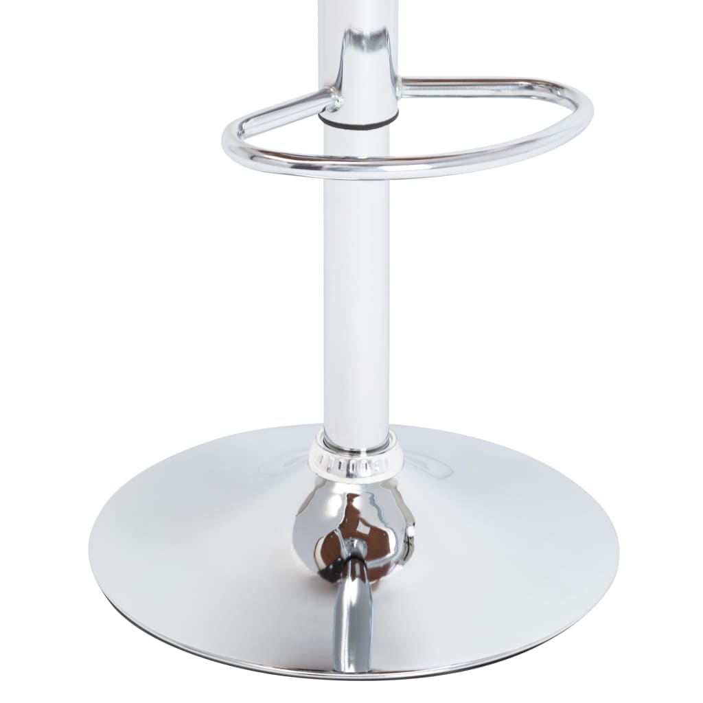 Bar Stool White Faux Leather