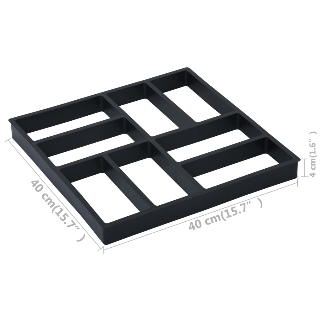 Pavement Moulds 2 pcs 40x40x4 cm Plastic