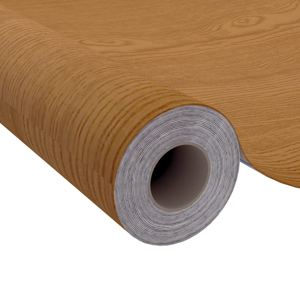 Self-adhesive Door Films 2 pcs Light Oak 210x90 cm PVC
