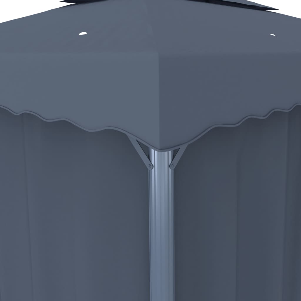 Gazebo with Curtain 4x3 m Anthracite