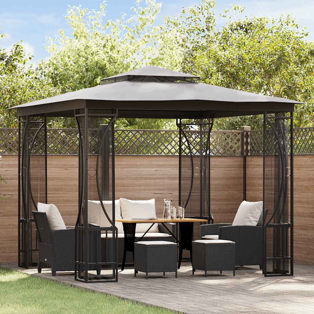 Gazebo with Nets 300x300x265 cm Anthracite