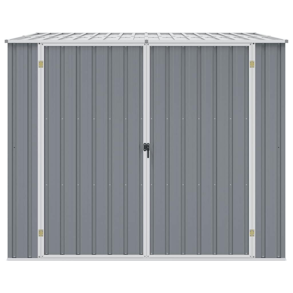 Garden Shed Grey 195x198x159 cm Galvanised Steel