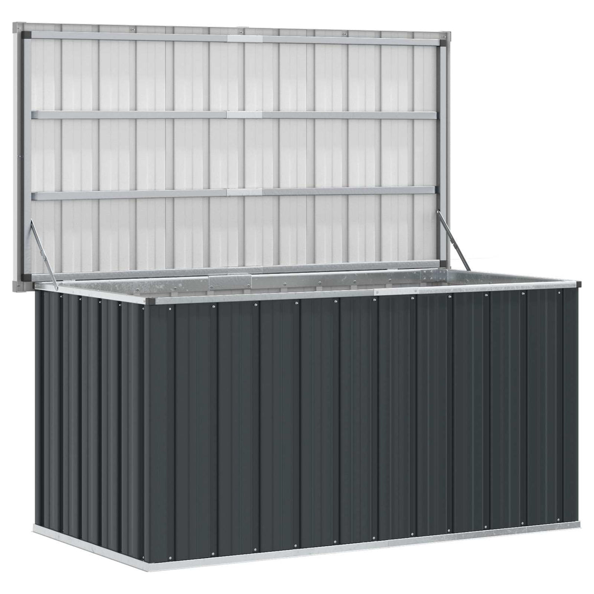 Garden Storage Box Anthracite 129x67x65 cm