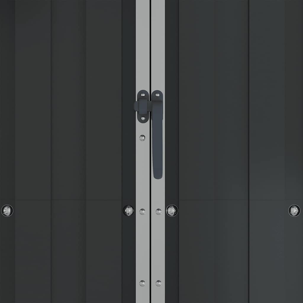 Garden Shed Anthracite 116x45x175 cm Galvanised Steel