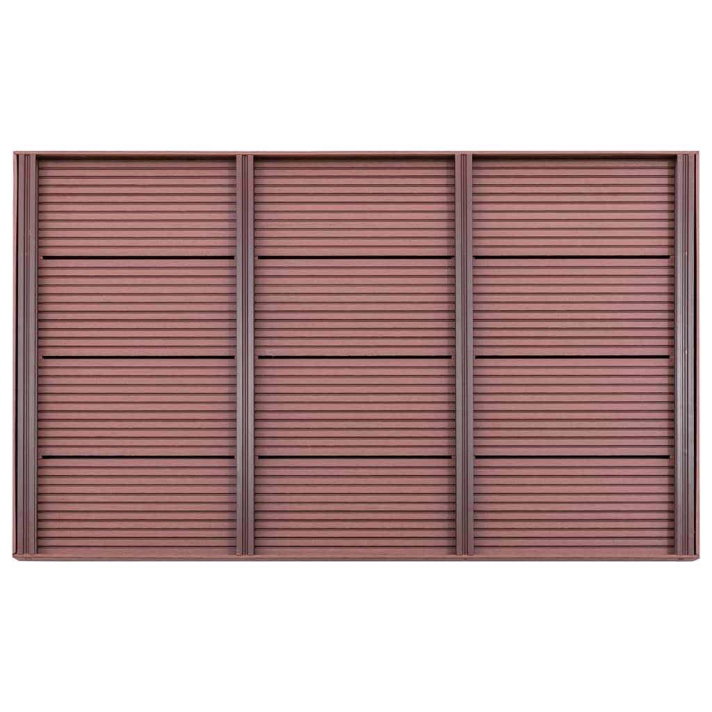 Floor Element for Solar Shower Brown 101x63x5.5 cm WPC