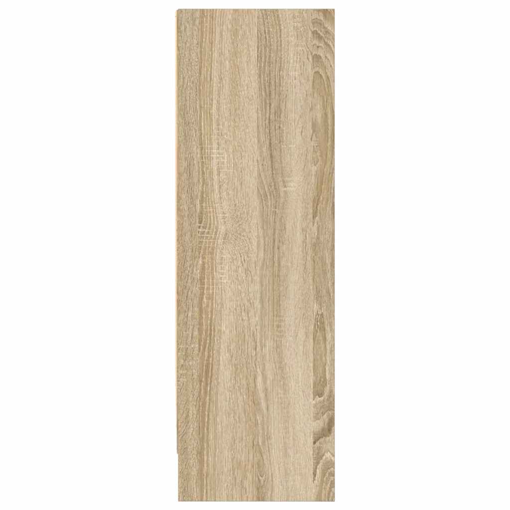 Bookshelf Sonoma Oak 80x24x75 cm Engineered Wood