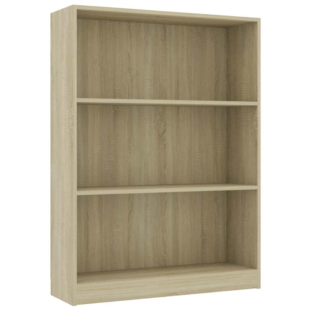 Bookshelf Sonoma Oak 80x24x108 cm Engineered Wood
