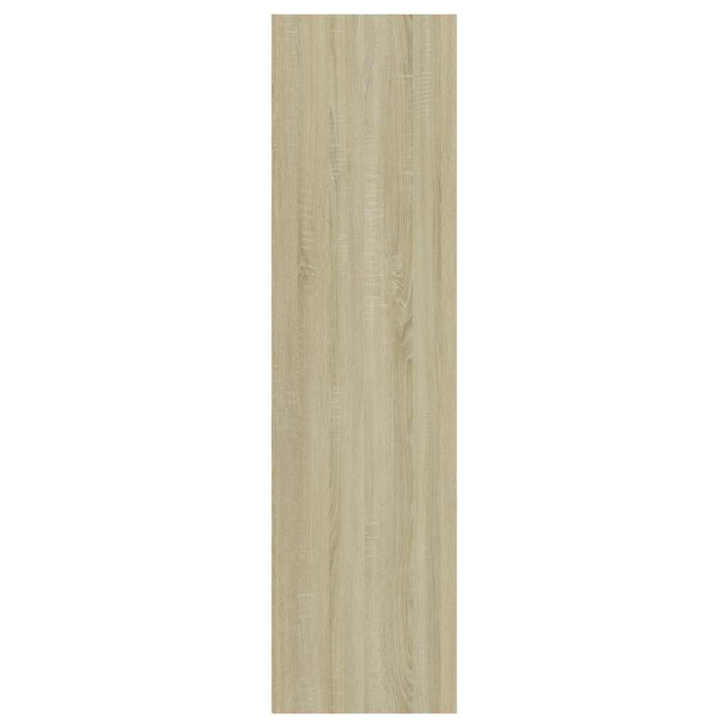 3-Tier Book Cabinet Sonoma Oak 40x30x114 cm Engineered Wood