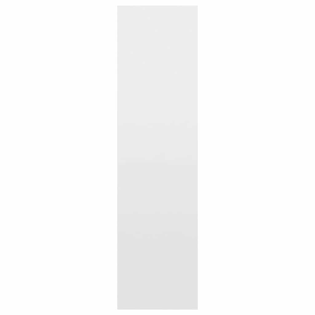 3-Tier Book Cabinet High Gloss White 40x30x114 cm Engineered Wood