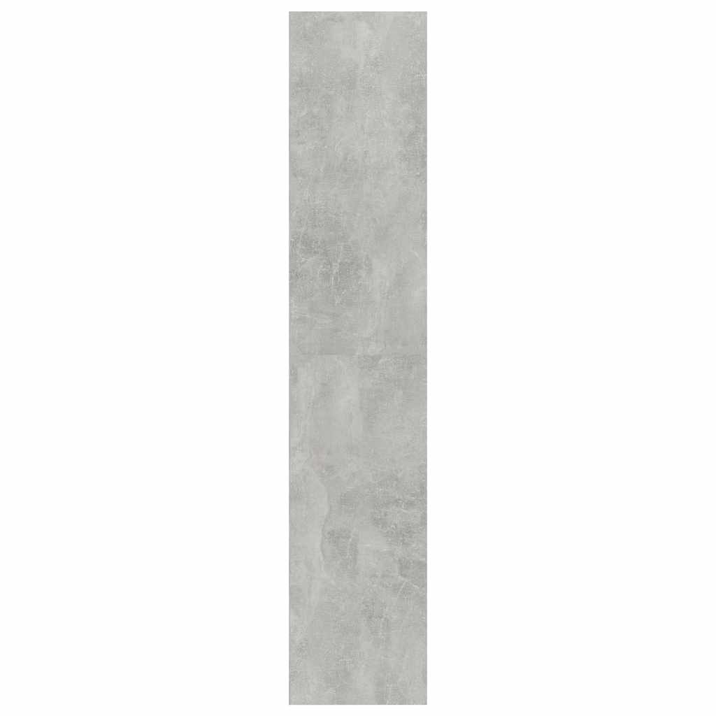 4-Tier Book Cabinet Concrete Grey 80x30x151.5 cm Engineered Wood