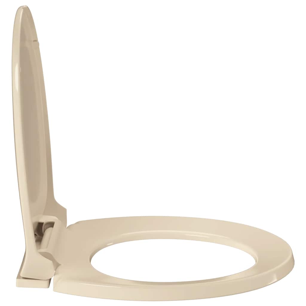 Soft-Close Toilet Seat Beige Oval