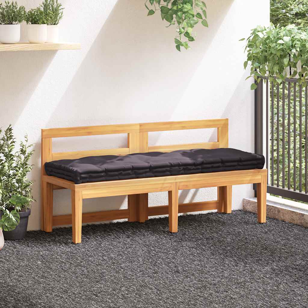 Pallet Floor Cushion Cotton 120x40x7 cm Anthracite