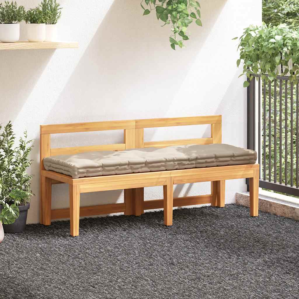 Pallet Floor Cushion Cotton 120x40x7 cm Beige
