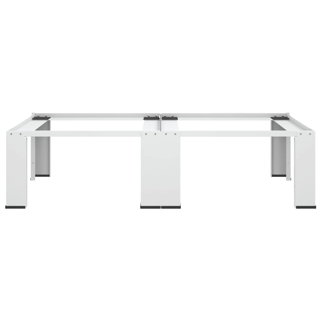 Double Washing and Drying Machine Pedestal White