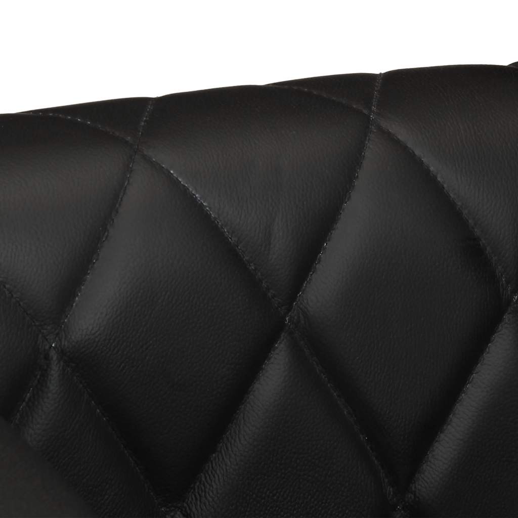 Tub Chair Black Real Goat Leather