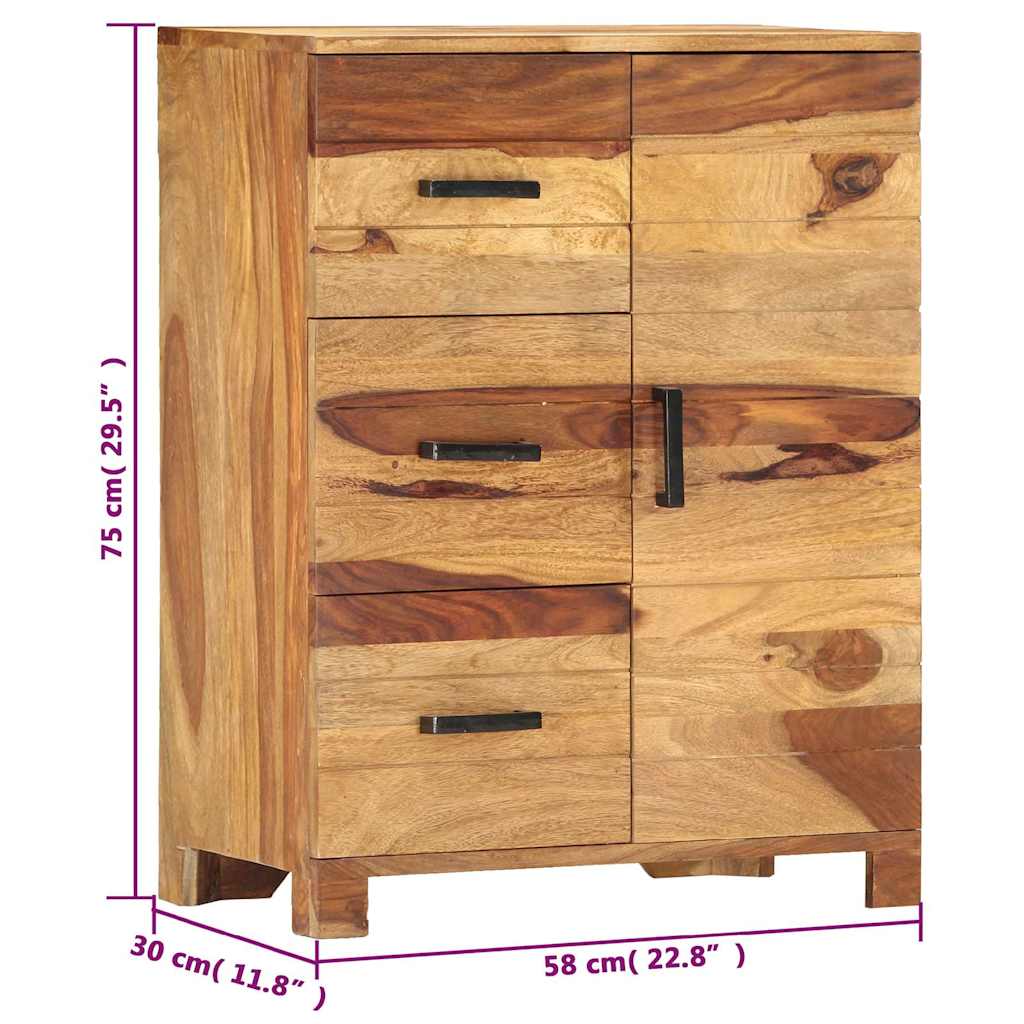 Sideboard 58x30x75 cm Solid Acacia Wood