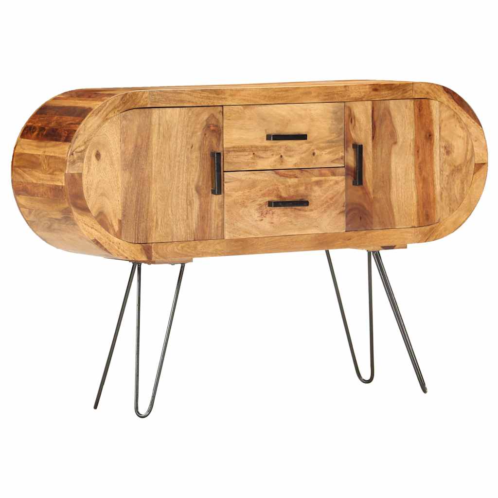 Sideboard 118x28x75 cm Solid Acacia Wood