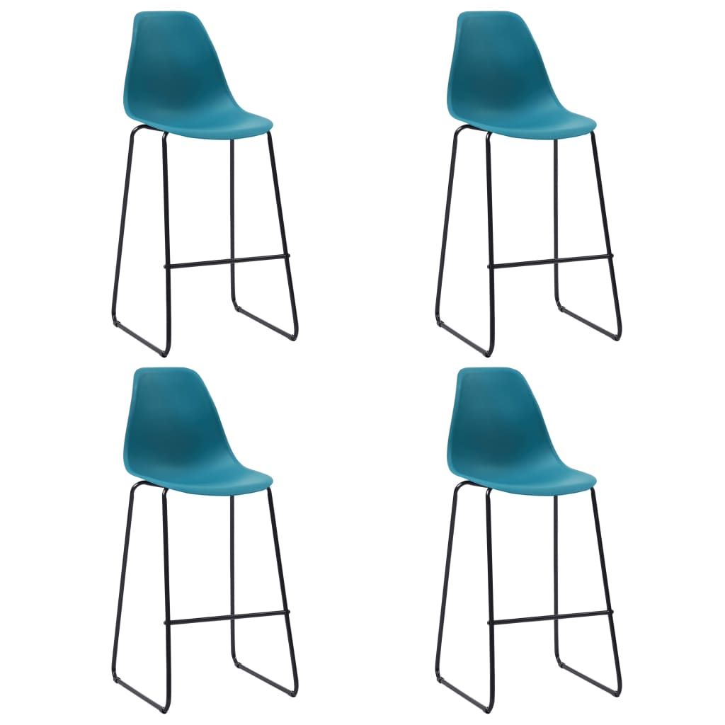 5 Piece Bar Set Plastic Turquoise