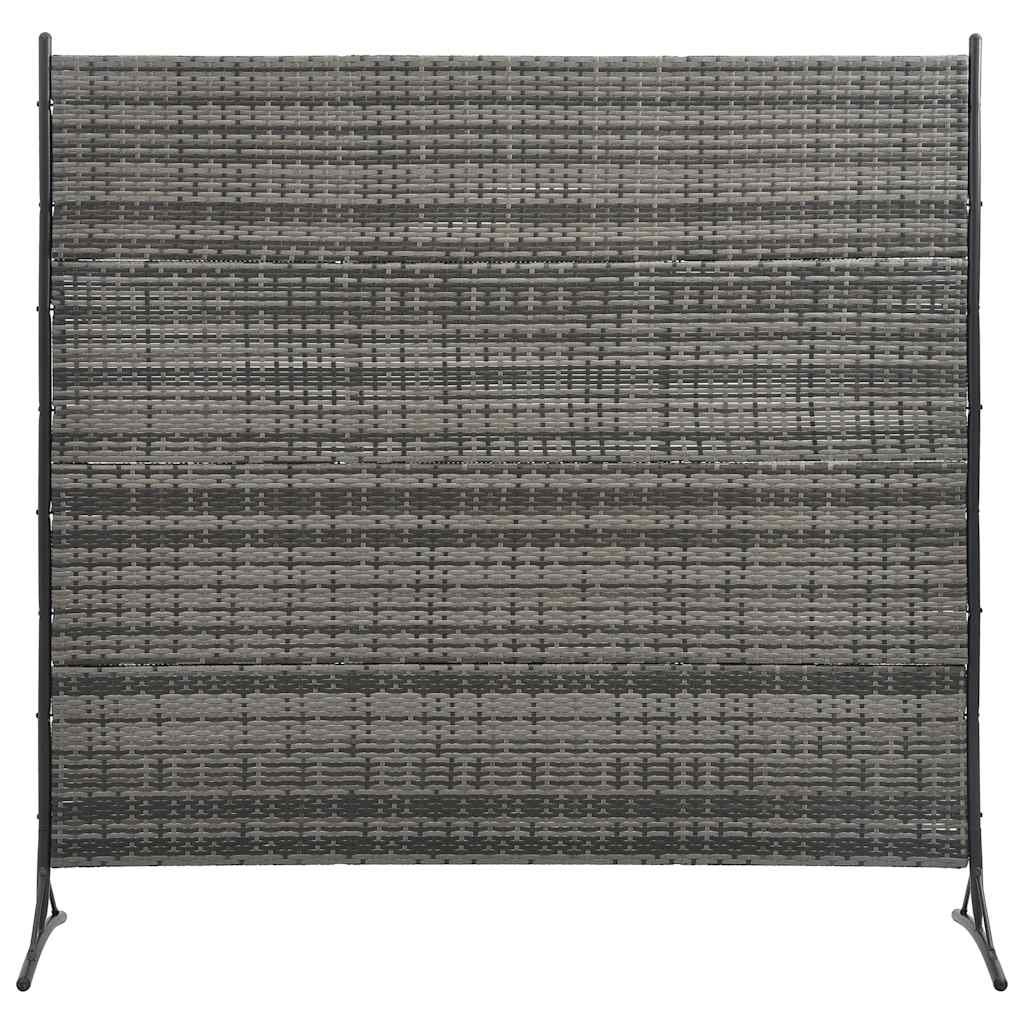 Room Divider Poly Rattan Anthracite 175x180 cm