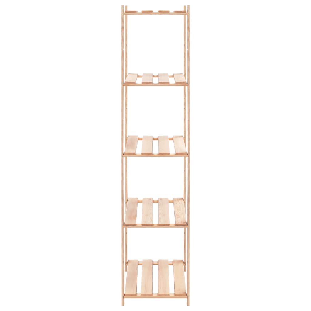 5-Tier Storage Racks 5 pcs 80x38x170 cm Solid Wood Pine 250 kg