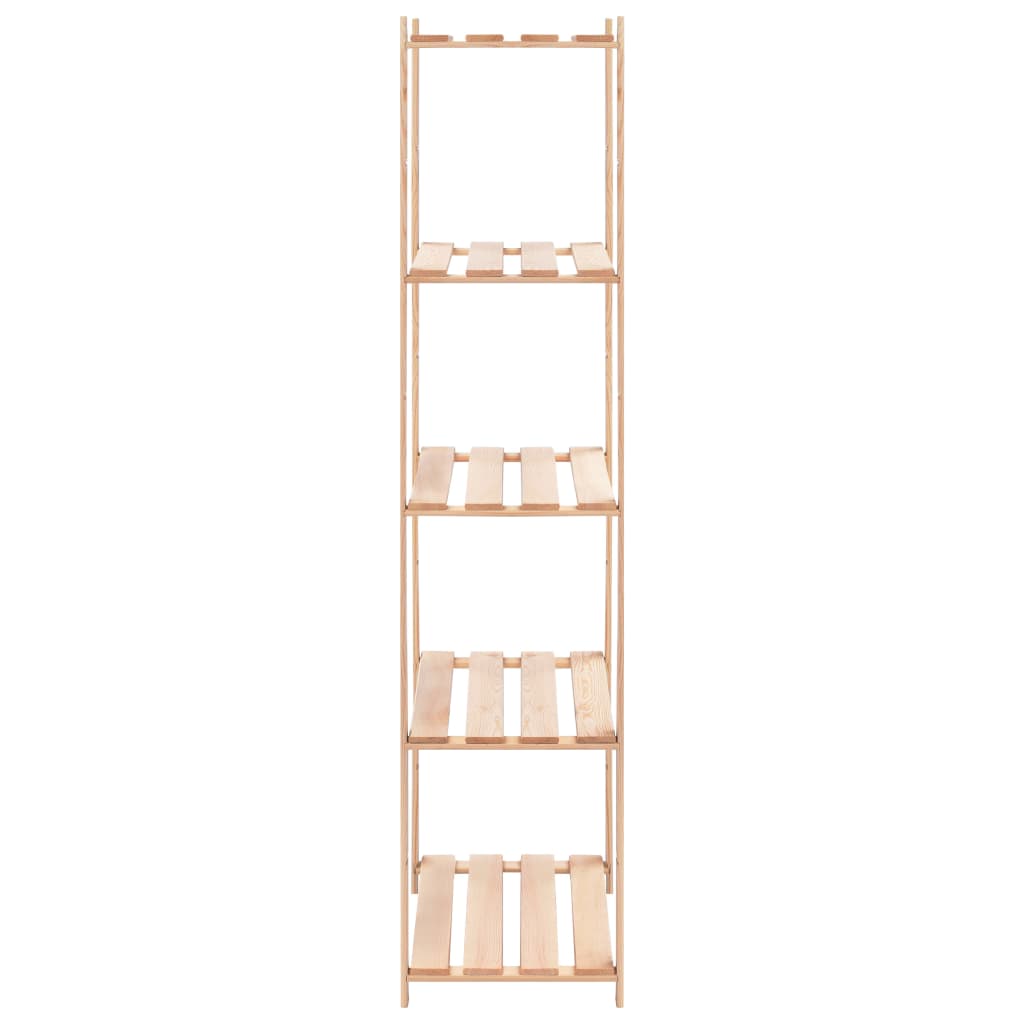 5-Tier Storage Racks 10 pcs 80x38x170 cm Solid Wood Pine 250 kg