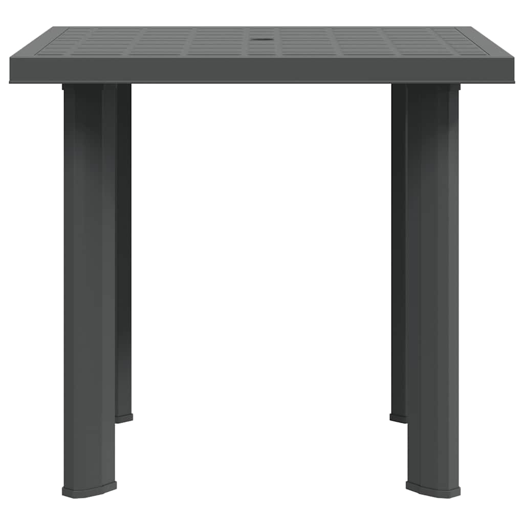 Garden Table Anthracite 80x75x72 cm Plastic