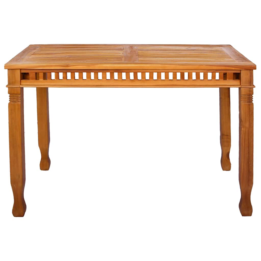 Garden Dining Table 120x65x80 cm Solid Teak Wood